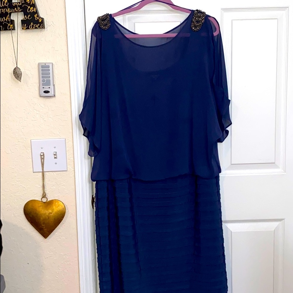 Grey Blue Dress